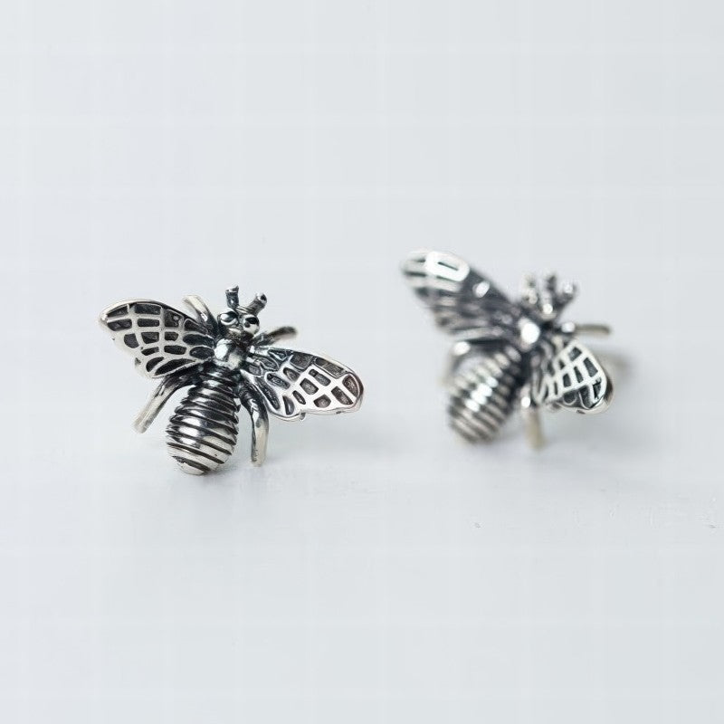 Vintage Bohemian Bee Earrings with Nature Inspired Insect Design