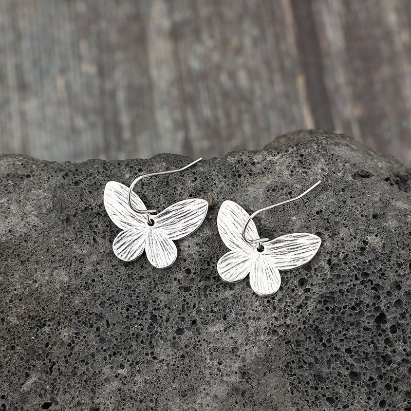 Butterfly Dangle Earrings with Nature Inspired Minimalist Boho Style