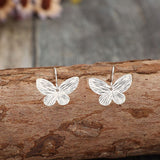 Butterfly Dangle Earrings with Nature Inspired Minimalist Boho Style