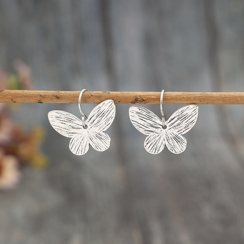 Butterfly Dangle Earrings with Nature Inspired Minimalist Boho Style