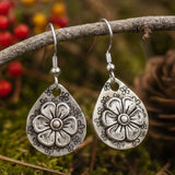 Rustic Floral Drop Earrings with Nature Inspired Boho Charm