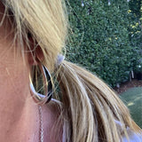 Rustic Textured Hoop Earrings for Bohemian Nature-Inspired Style