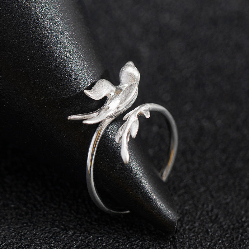 Sterling Silver Flying Bird Ring – Spirit of Freedom