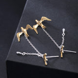 Royal Bird Drop Earrings for Sovereign Spirit and Flight