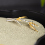 Golden Willow Sprout Ear Cuff – Mystic Nature Whisper