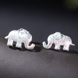 Silver Elephant Stud Earrings – Totem of Wisdom & Protection