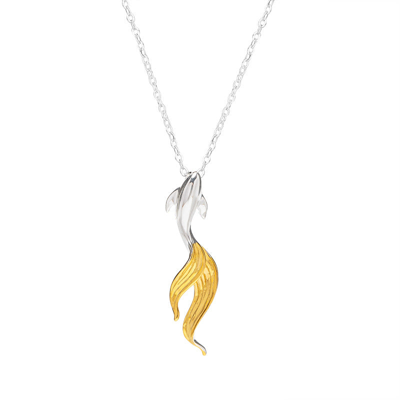 Gold Tail Fish Necklace – Ocean Spirit Animal Jewelry