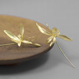 Orchid Drop Earrings – Sterling Silver or Gold