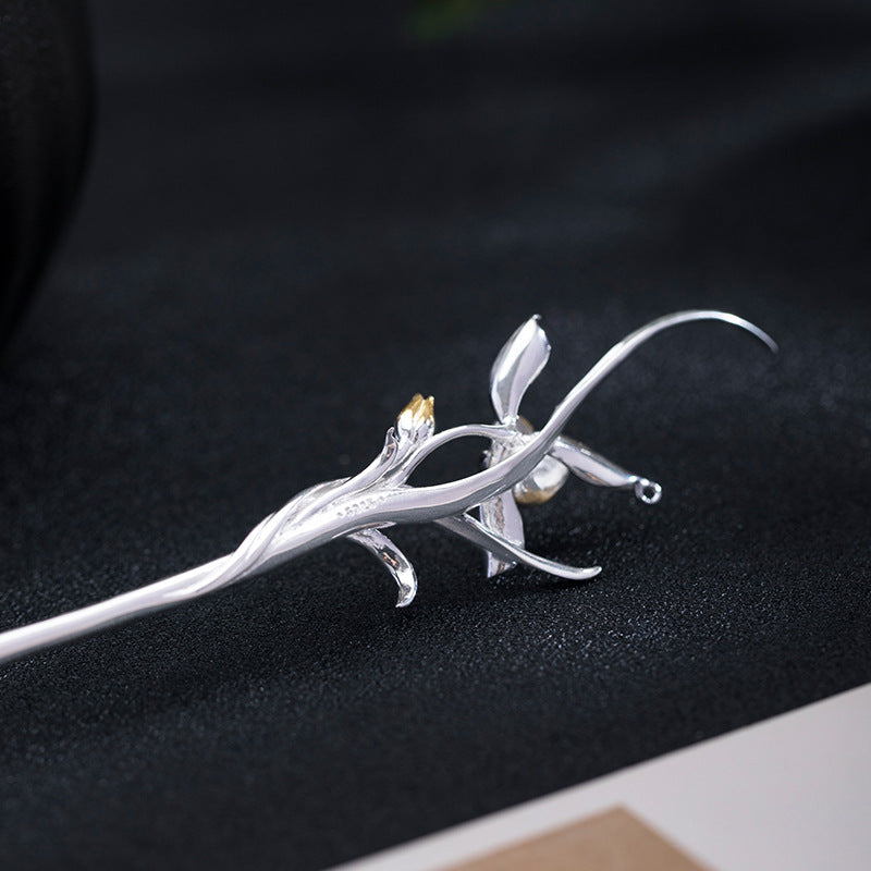 Orchid Hair Stick for Elegant Mystic Updos