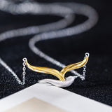 Spirit Flight Necklace – Dual-Tone Bird of Light