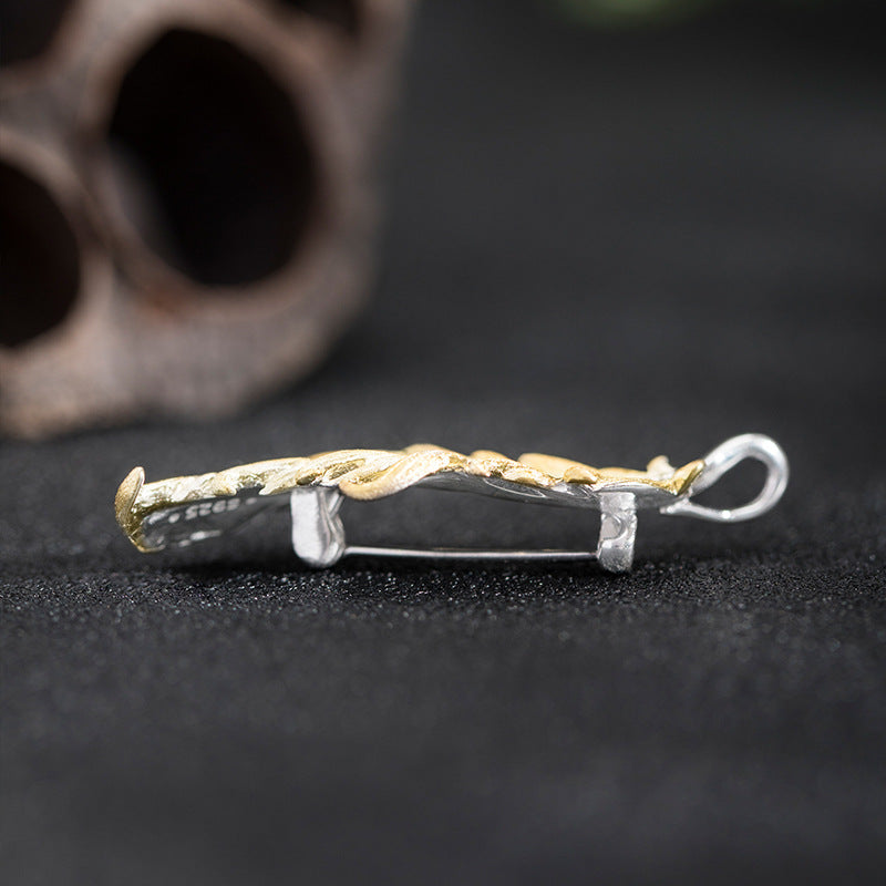 Golden Feather Pendant – Spirit Guardian Charm Necklace
