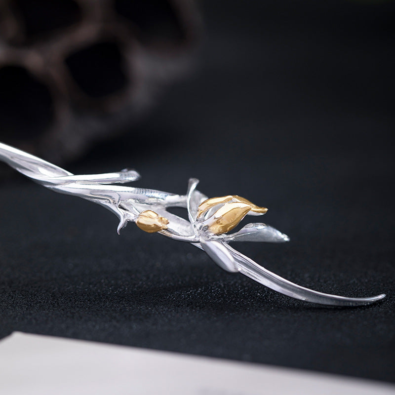 Orchid Hair Stick for Elegant Mystic Updos