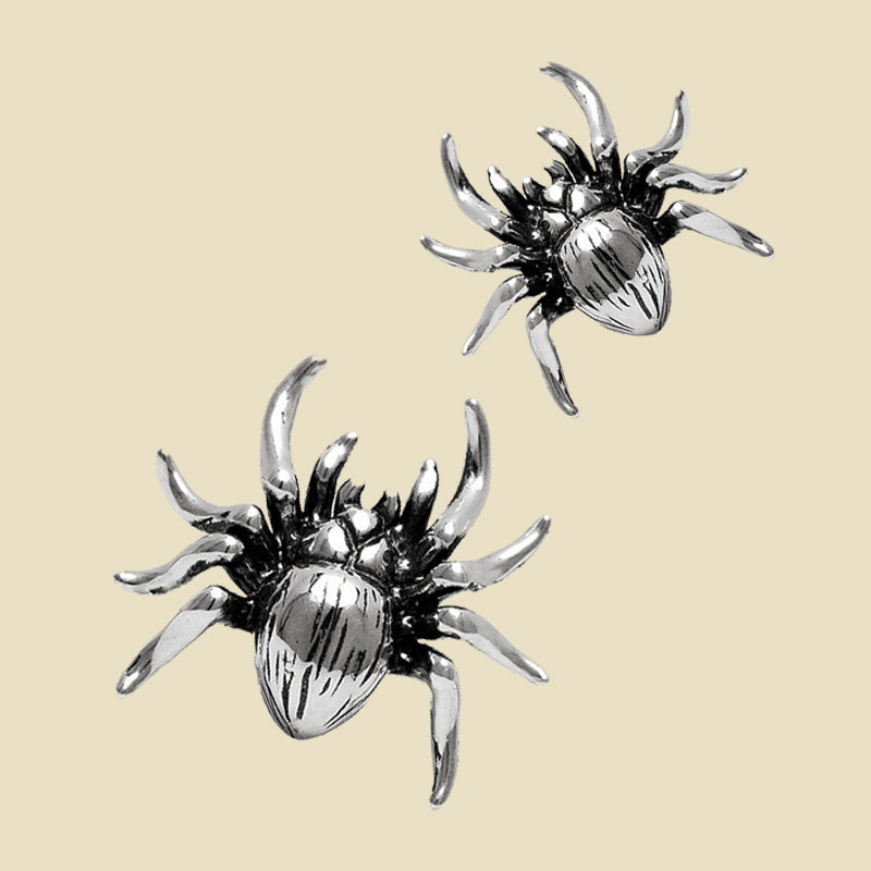 Mystic Spider Stud Earrings for Bold Witchcore Vibes