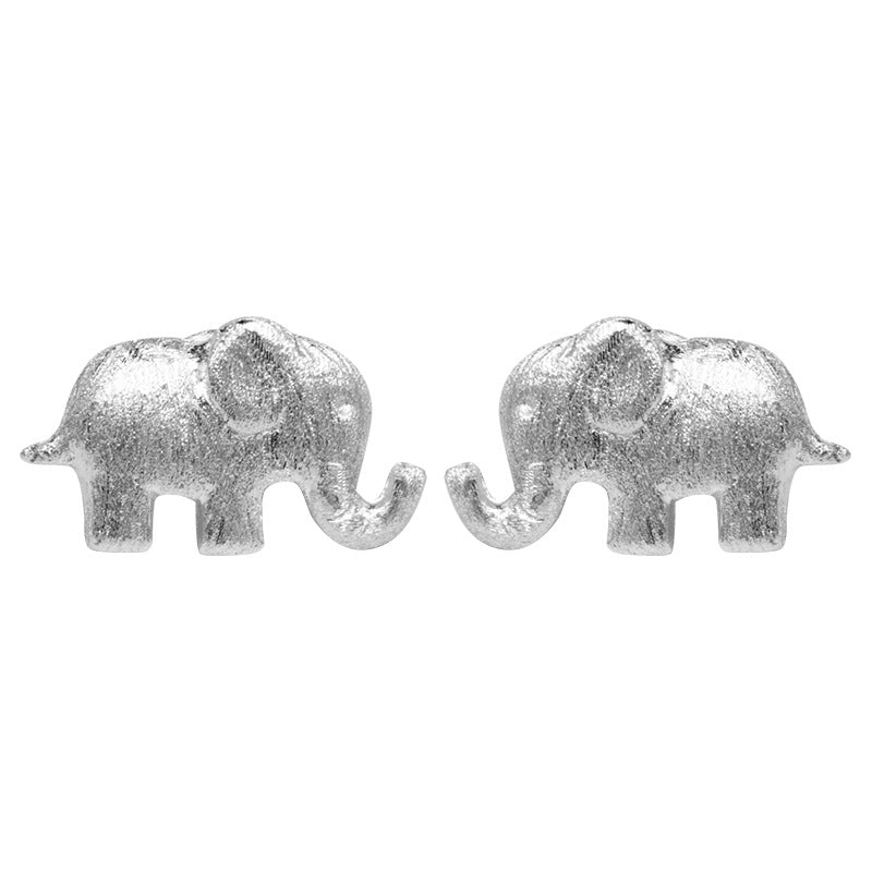 Silver Elephant Stud Earrings – Totem of Wisdom & Protection