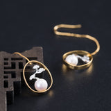 Silver Petal Ring with Golden Stamens for Gentle Energy