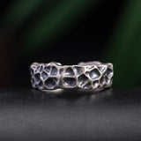 Raw Textured Lava Ring for Earthbound Spirit Power