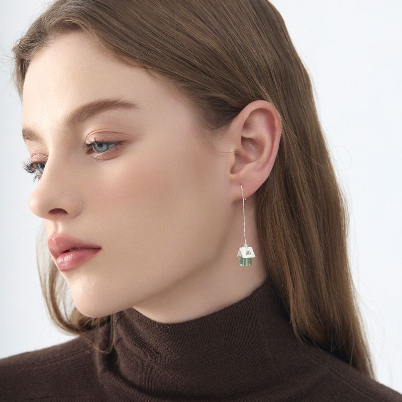 Fairy Cottage Drop Earrings – Enchanted Green Home