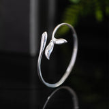 Sprouting Leaf Bracelet for Quiet Strength and Renewal