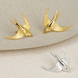 Golden Swallow Adjustable Ring for Spirit and Freedom