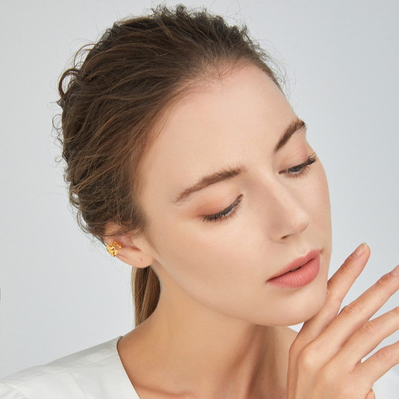 Golden Ginkgo Leaf Ring for Wisdom and Renewal Energy