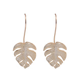 Monstera Leaf Drop Earrings with Jungle Spirit Energy