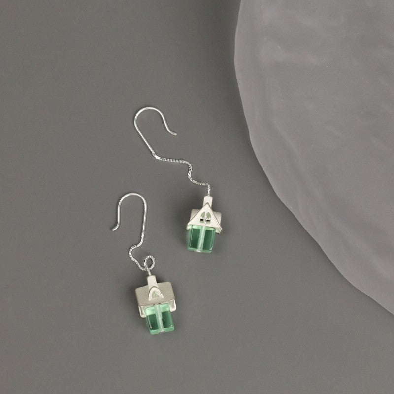 Fairy Cottage Drop Earrings – Enchanted Green Home