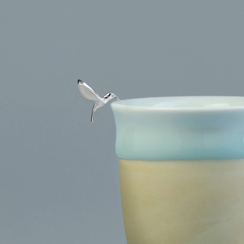 Silver Hummingbird Stud Earrings for Joy and Freedom