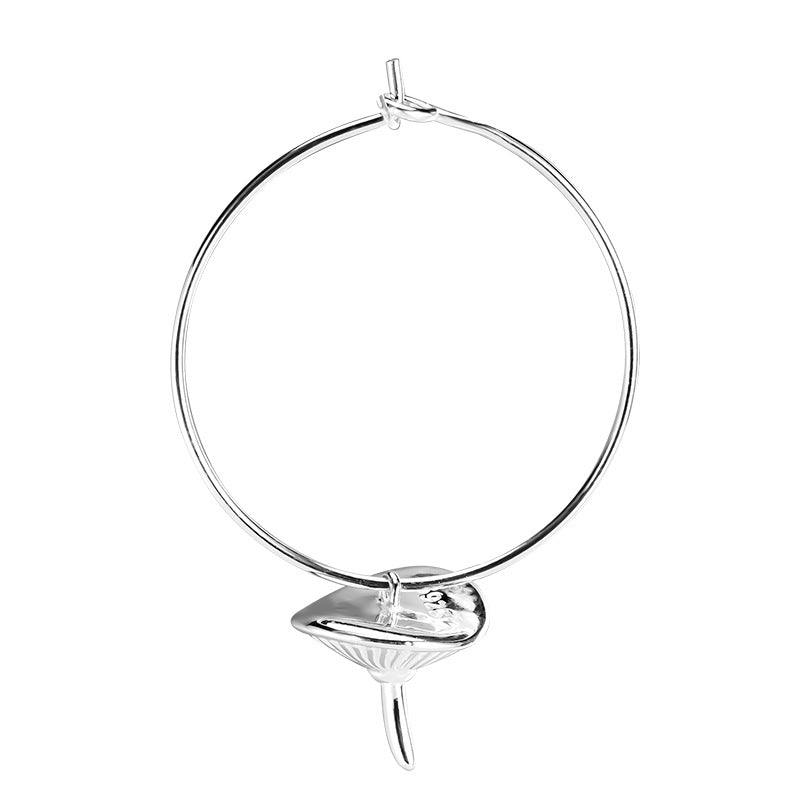 Whimsical Mushroom Hoop Earrings for Forest Spirit Energy