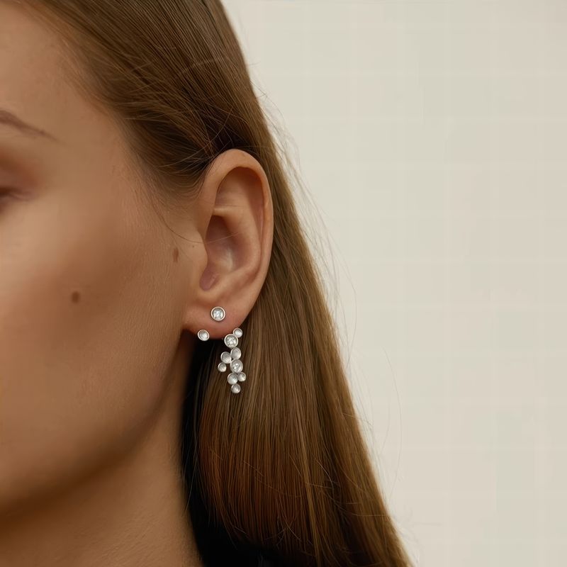 Nature Drop Earrings – Sterling Silver or Gold