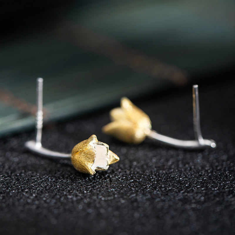 Golden Tulip Bud Earrings for Grace, Growth and Renewal