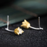 Golden Tulip Bud Earrings for Grace, Growth and Renewal