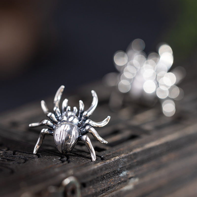 Mystic Spider Stud Earrings for Bold Witchcore Vibes