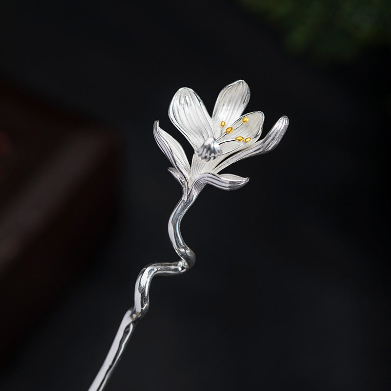 Winter Blossom Brooch of Silent Strength