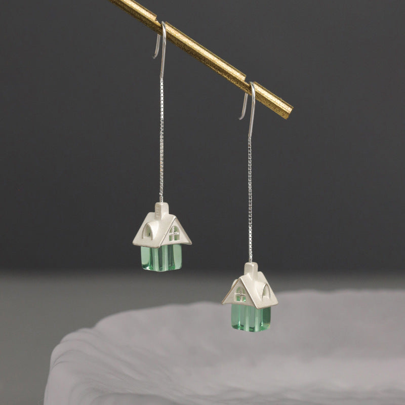 Fairy Cottage Drop Earrings – Enchanted Green Home