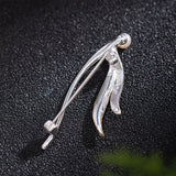 Golden Petal Pearl Brooch for Ethereal Goddess Energy