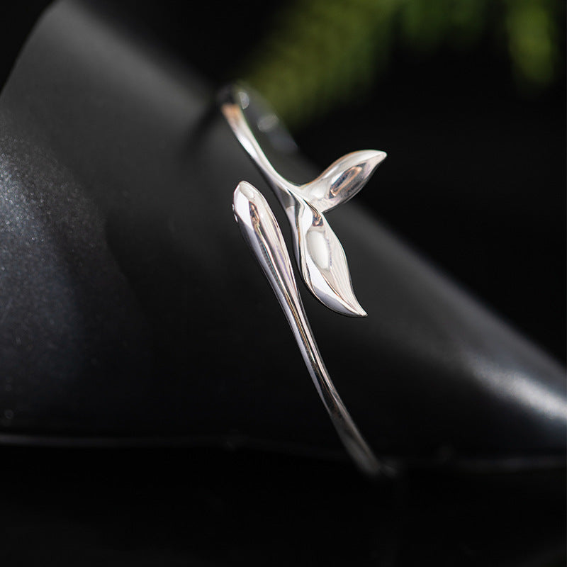 Sprouting Leaf Bracelet for Quiet Strength and Renewal
