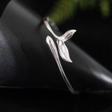 Sprouting Leaf Bracelet for Quiet Strength and Renewal