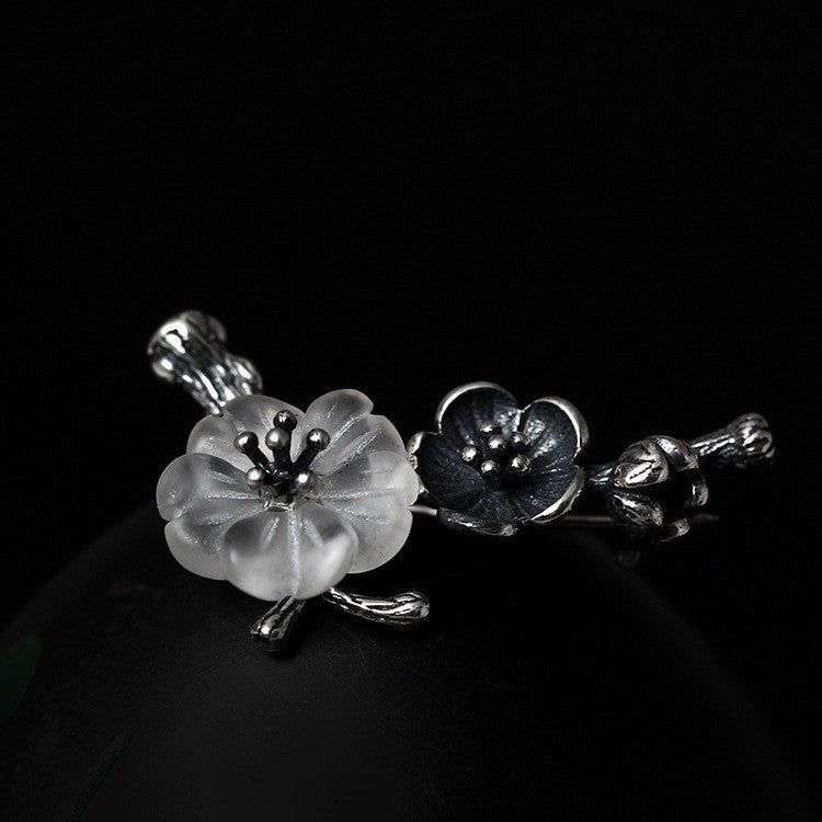 Winter Blossom Brooch of Silent Strength