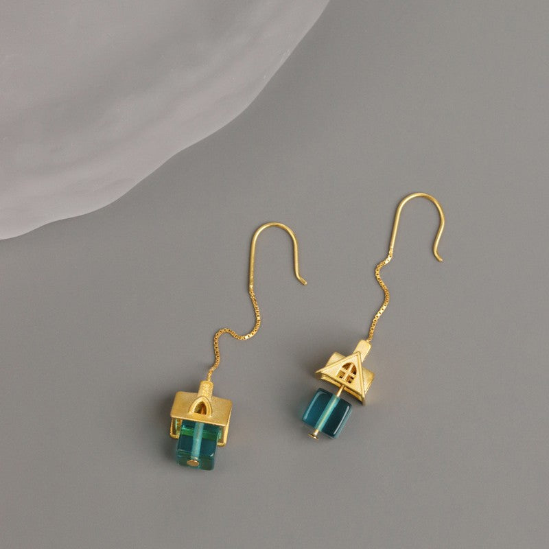Fairy Cottage Drop Earrings – Enchanted Green Home