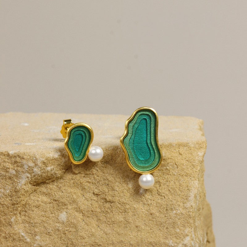 Leaf Drop Earrings Gold Silver Dangle Jewelry