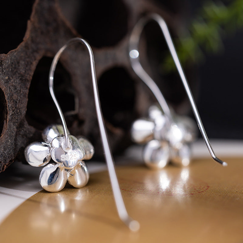 Crystal Blossom Drop Earrings with Feminine Spring Energy
