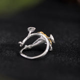 Mystic Mushroom Ring in Silver and Gold Bloom