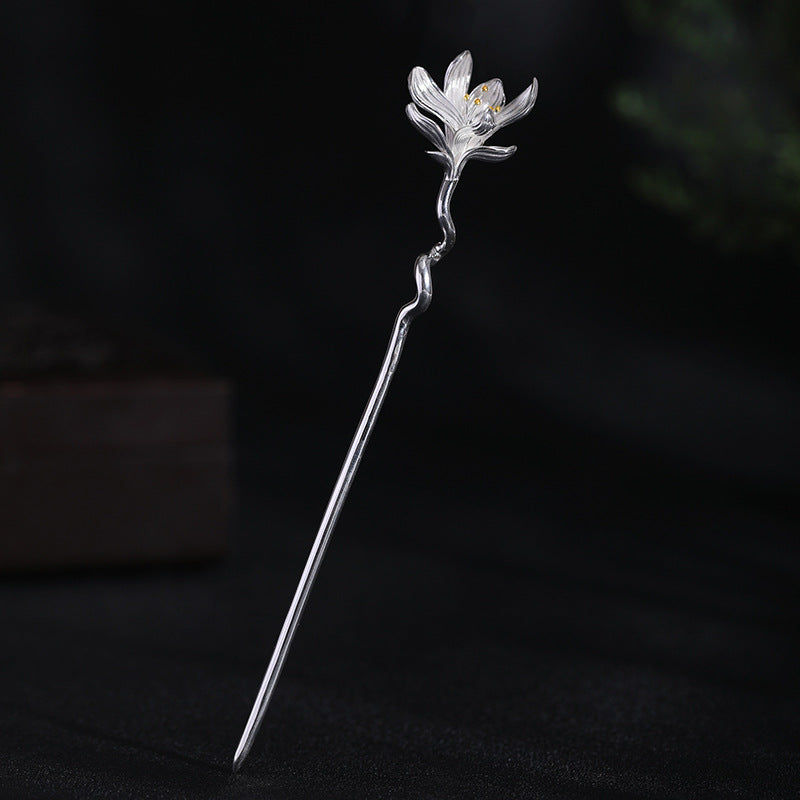 Winter Blossom Brooch of Silent Strength