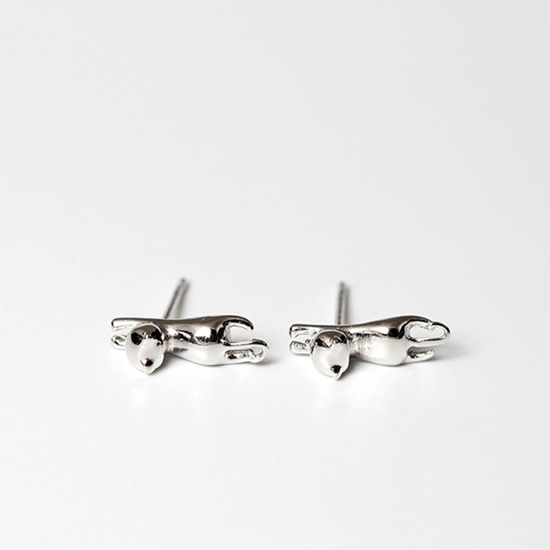 Stretching Cat Studs for Calm Energy and Quiet Magic
