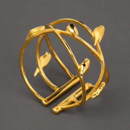 Birds on Branches Ring for Nature and Spirit Lovers