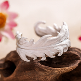 Leaf Statement Ring – Nature-Inspired Adjustable Forest Jewelry