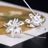 Lily Bloom Earrings – Ethereal Flower Drop Jewelry