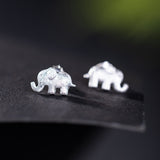 Silver Elephant Stud Earrings – Totem of Wisdom & Protection