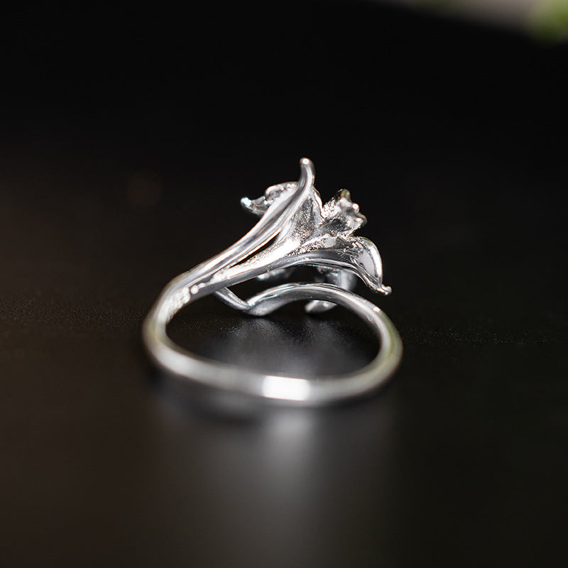 Starflower Bloom Ring – Nature-Inspired Boho Statement Jewelry