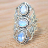 Wide Hammered Gold Ring with Bezel Set Crystals